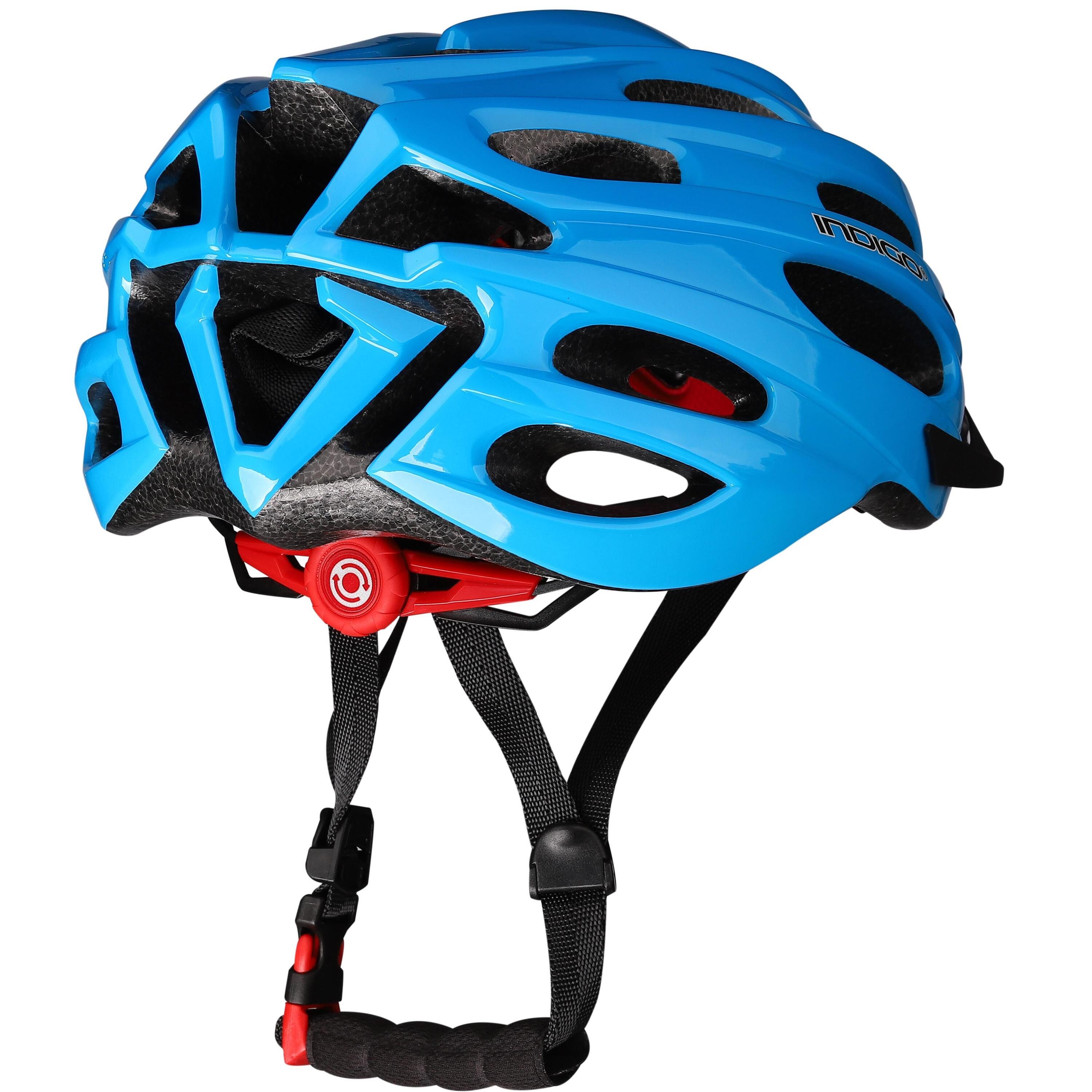 Casque Vélo avec Aérations INDIGO 55-61 cm Bleu 2/3