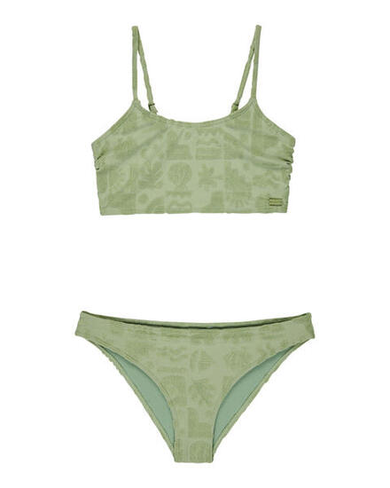 Zweiteiliges Schwimmset BEACH CHECK Grün Mädchen 6 - 16