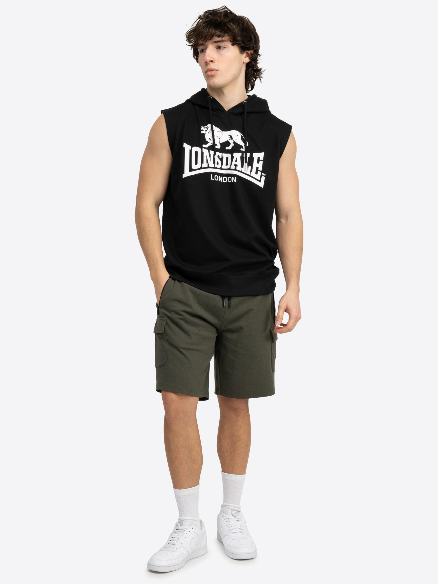 Sweatshirt à capuche sans manches Lonsdale Regular Fit Bignor 4/6