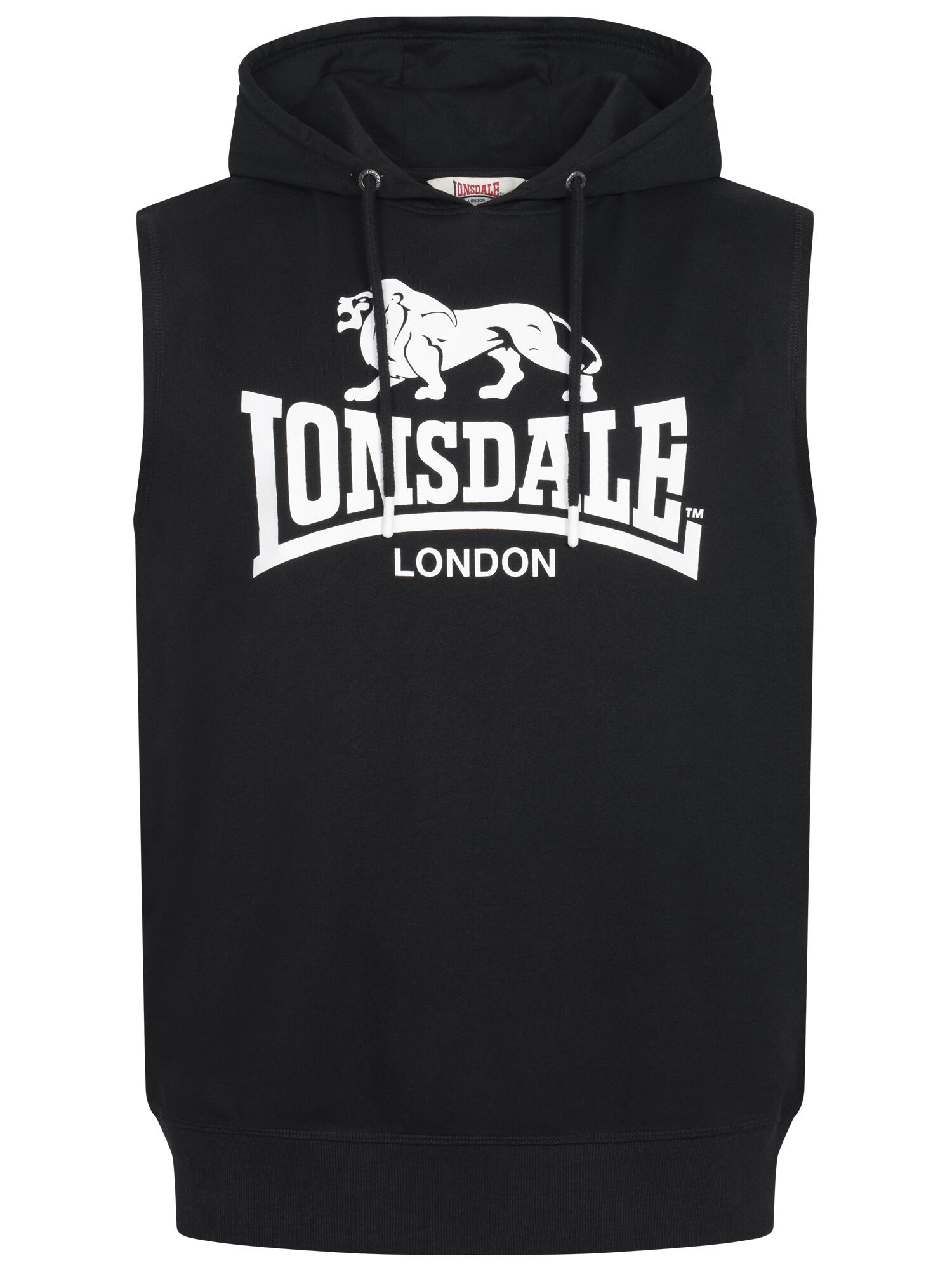 LONSDALE Herren ärmelloses Sweatshirt mit Kapuze normale Passform BIGNOR 2/6