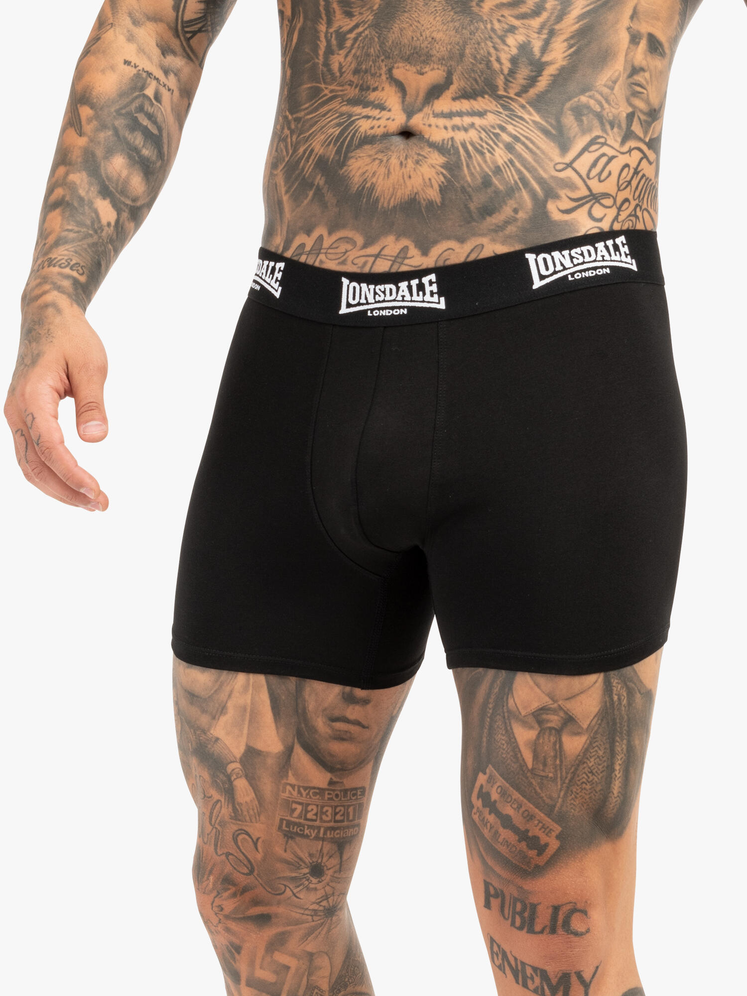 LONSDALE Herren Boxershorts 4er-Pack WEST CHALLOW 3/5