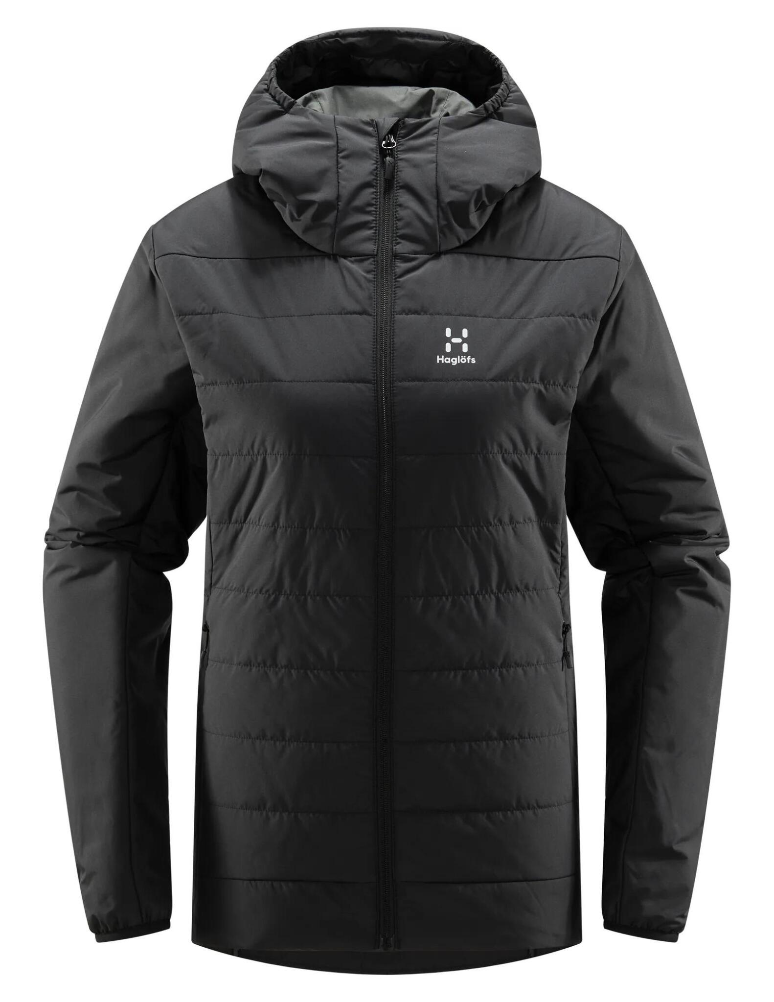 HAGLÖFS Piumino Haglöfs Mimic Silver Hood Donna Pertex Quantum Nero XS