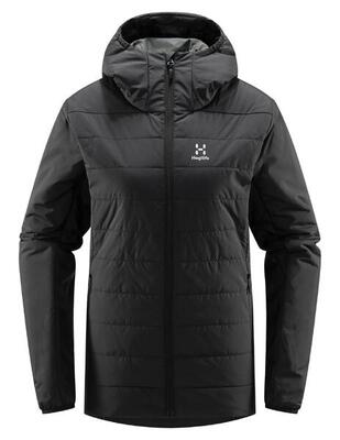 Piumino Haglöfs Mimic Silver Hood Donna Pertex Quantum Nero XS
