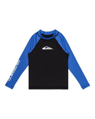 Langärmliges Surf-T-Shirt mit UPF 50 EVERYDAY Blau Junge