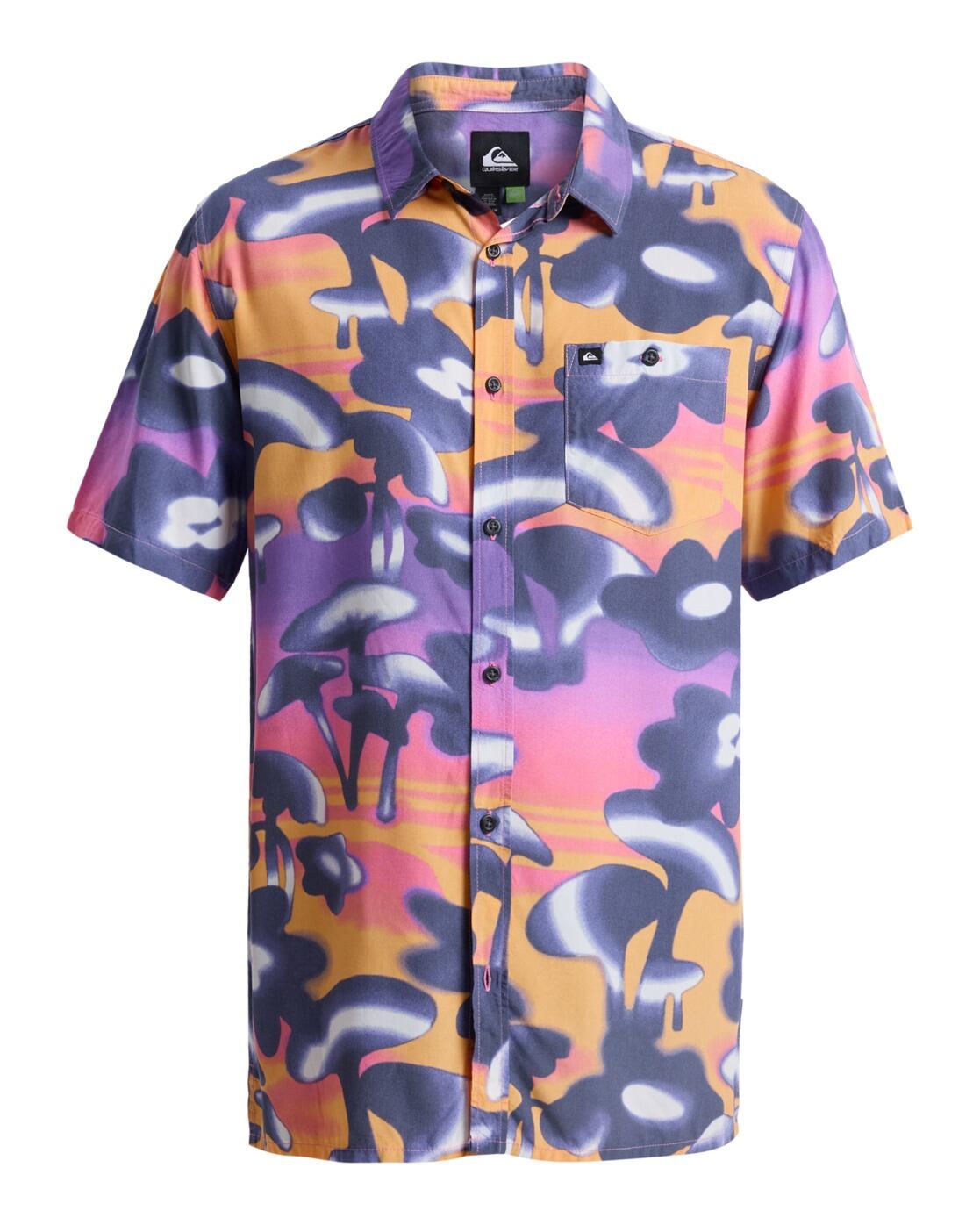 Chemise manches courtes SAFE PARADISE Violet Homme 1/4