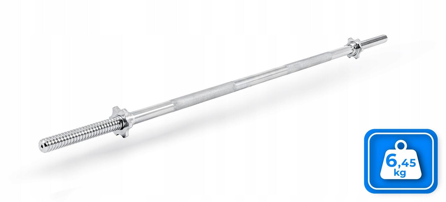 Gerade verschraubte Langhantel 120 cm Thunder 30 mm Klemmen 5/7