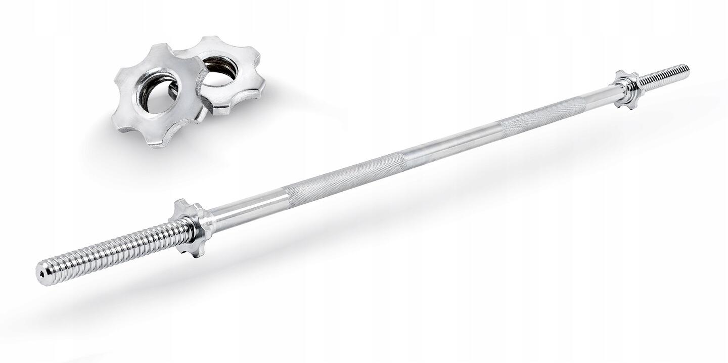Gerade verschraubte Langhantel 120 cm Thunder 30 mm Klemmen 7/7