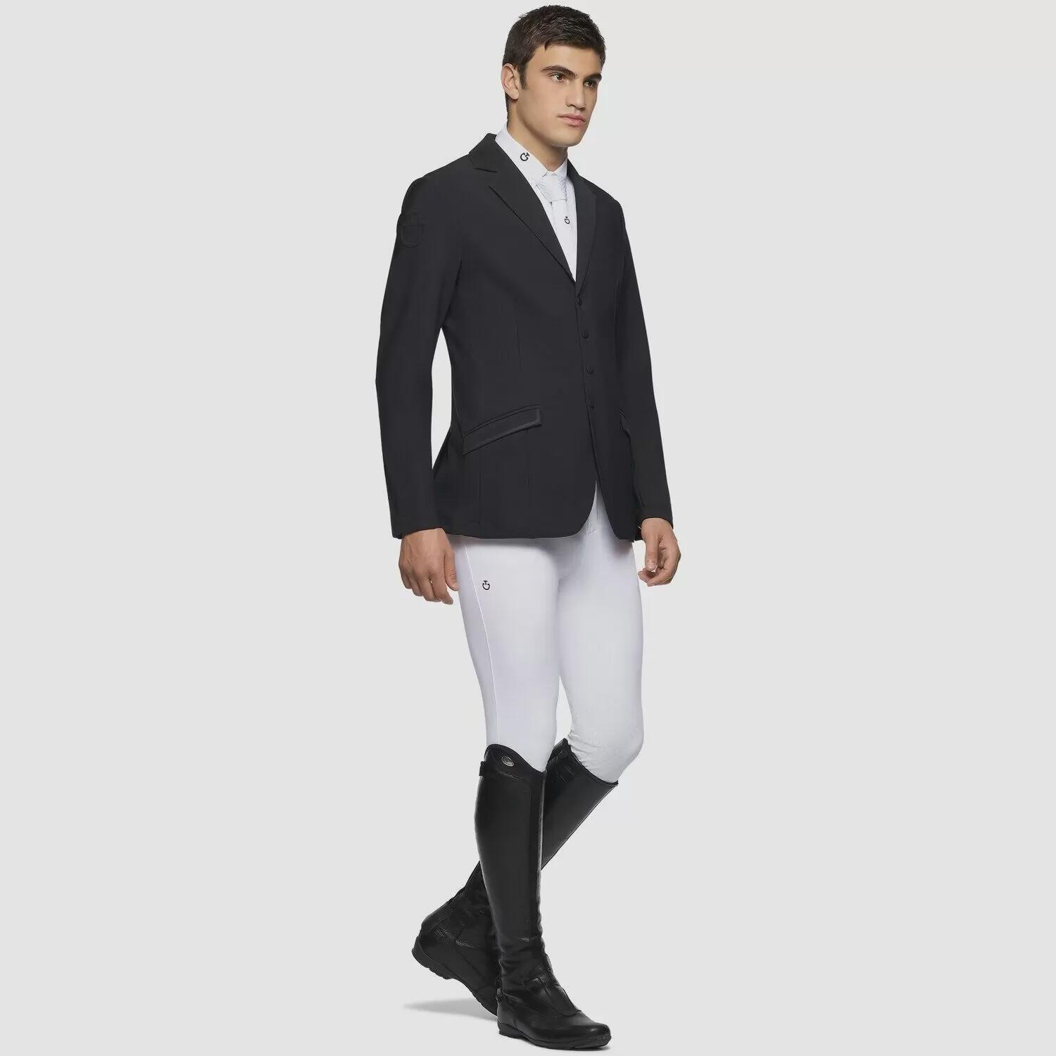 CAVALLERIA TOSCANA Cavalleria Toscana Heren Lightweight Rits Wedstrijd Jas Zwart