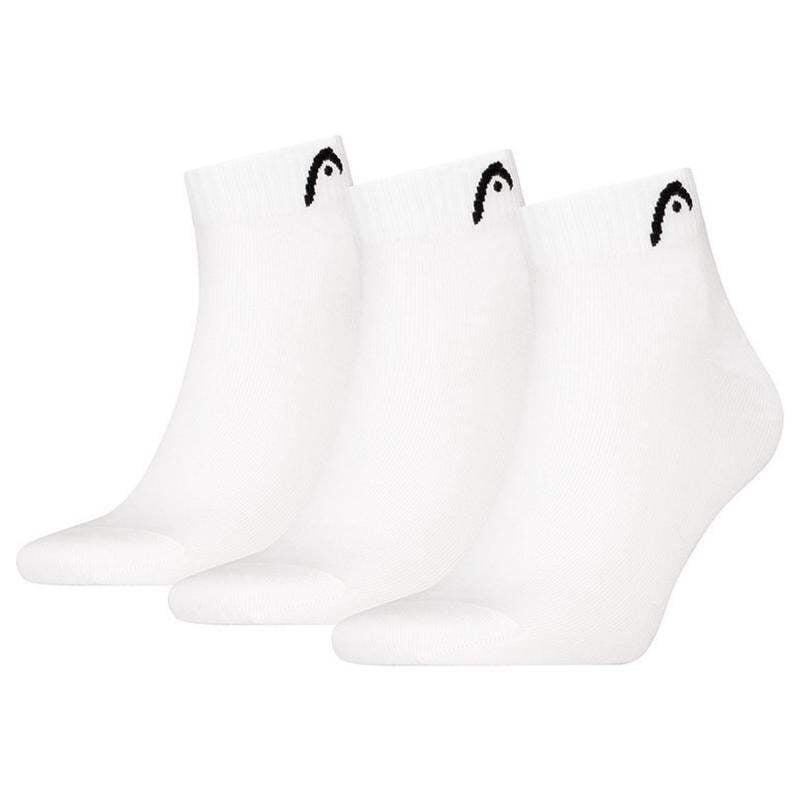 Calcetines Head All Sports Quarter Blanco 3 Peças