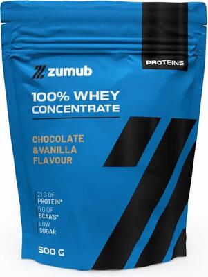 Zumub 100% whey concentrate 500 g - chocolade-vanille