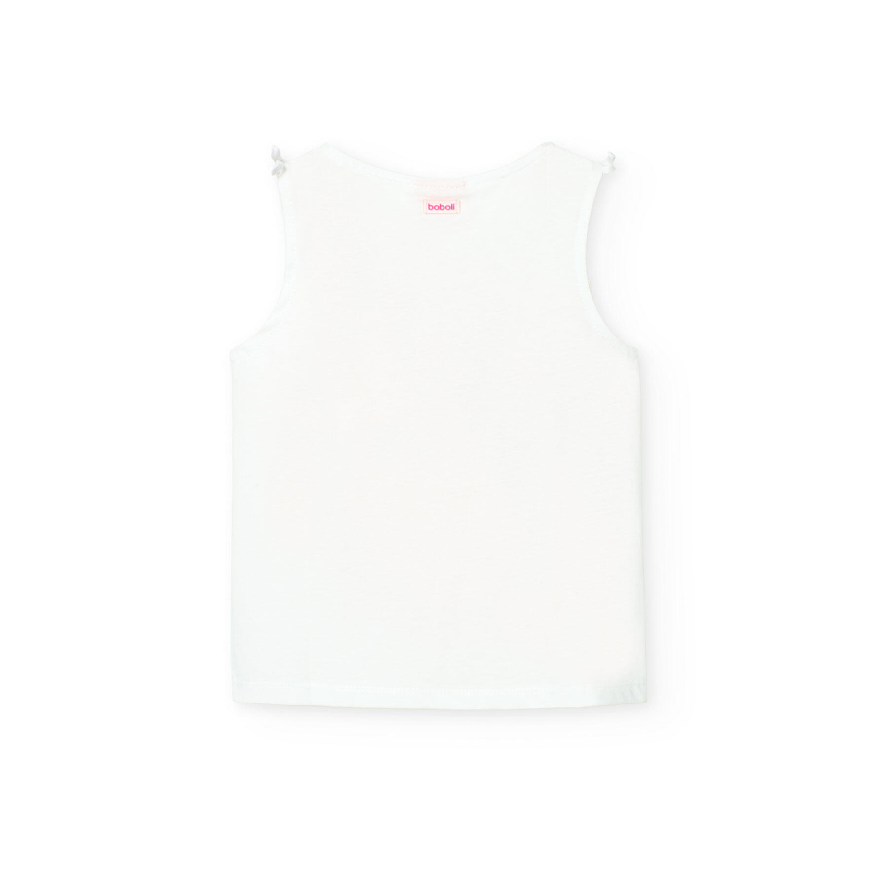 Camiseta Natación Niña Boboli Blanco 2/4