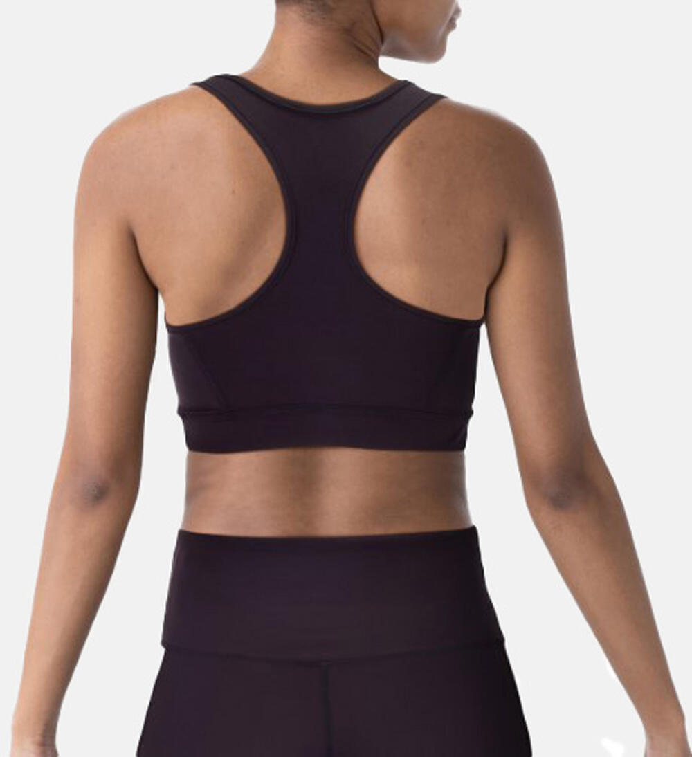 Brassière Yonex femme noire maintien supérieur 3/4