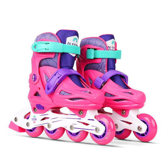 Patines Línea OLSSON LITE SALLY Rosa talla ajustable (32-35) rodamientos 608Z