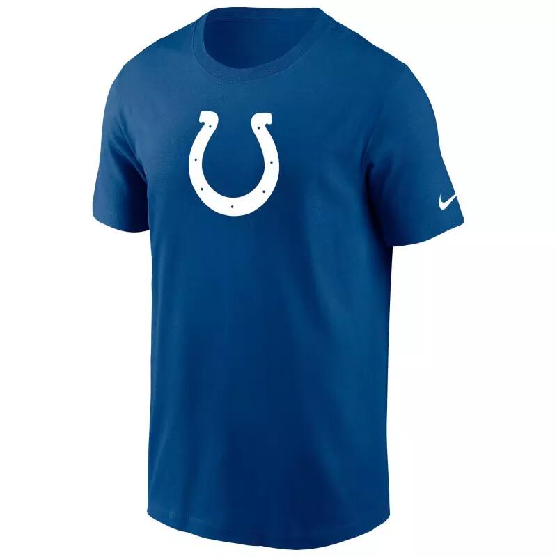 T-shirt NFL Indianapolis Colt Nike Logo Essential Bleu pour homme 1/2