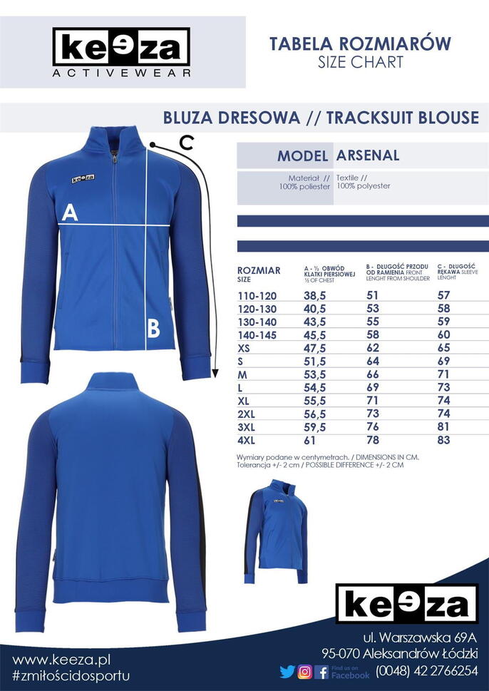 Bluza sportowa Keeza Arsenal