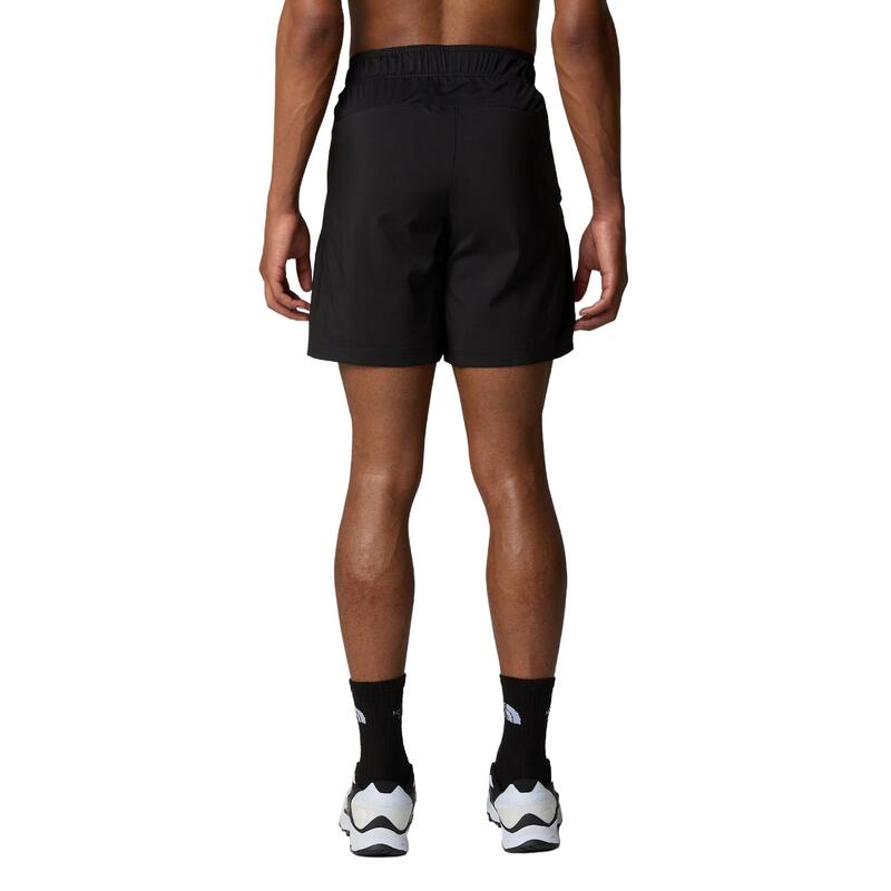 Shorts casual pentru bărbați - 24/7 - poliester respirabil - negru