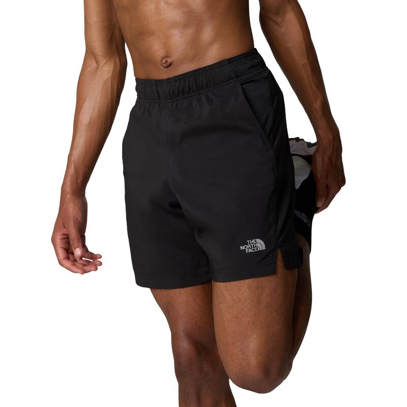 Shorts casual pentru bărbați - 24/7 - poliester respirabil - negru