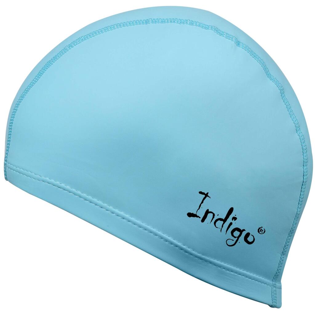 Плувна шапка от гумирана тъкан с PU INDIGO