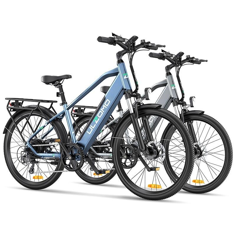 Bicicleta electrica Ulzomo Metro 26 E-bike, Green.