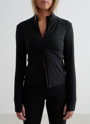 Damen Laufjacke mit Reißverschluss Lila