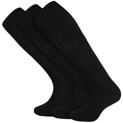 Diabetikersocken für Damen und Herren | Kniestrümpfe | 3 Paar | Blau