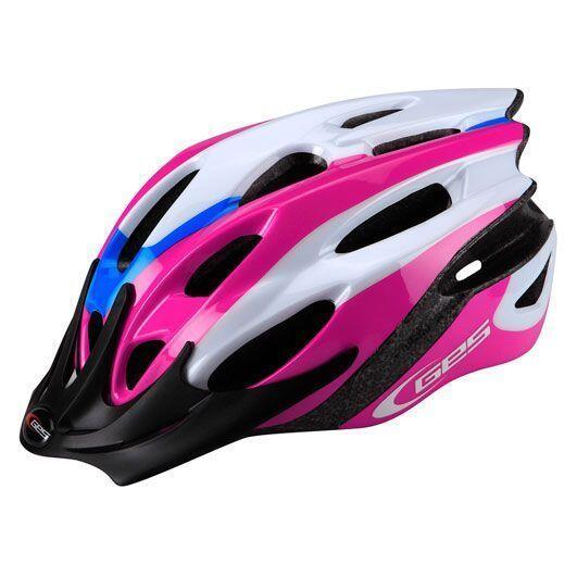 Casque de vélo enfant APACHE taille 47/53 rose et bleu 2/2