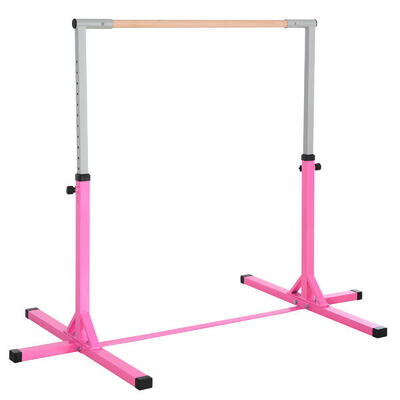 HOMCOM Sbarra Ginnastica o Danza Regolabile in Altezza (92-150 cm) per Bambini