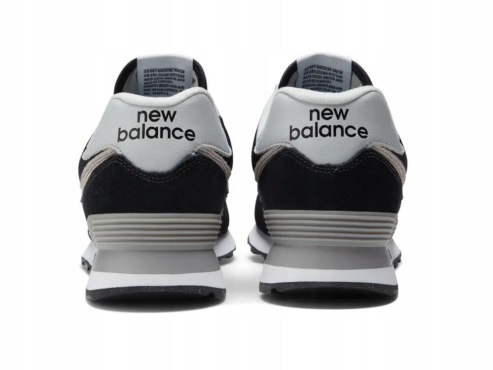 New Balance 574 Black White 7/7