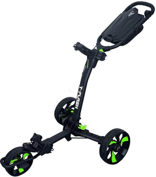 TRILITE Trilite T-Flash, Carro de Golf Manual de 3 Ruedas, Negro/Verde