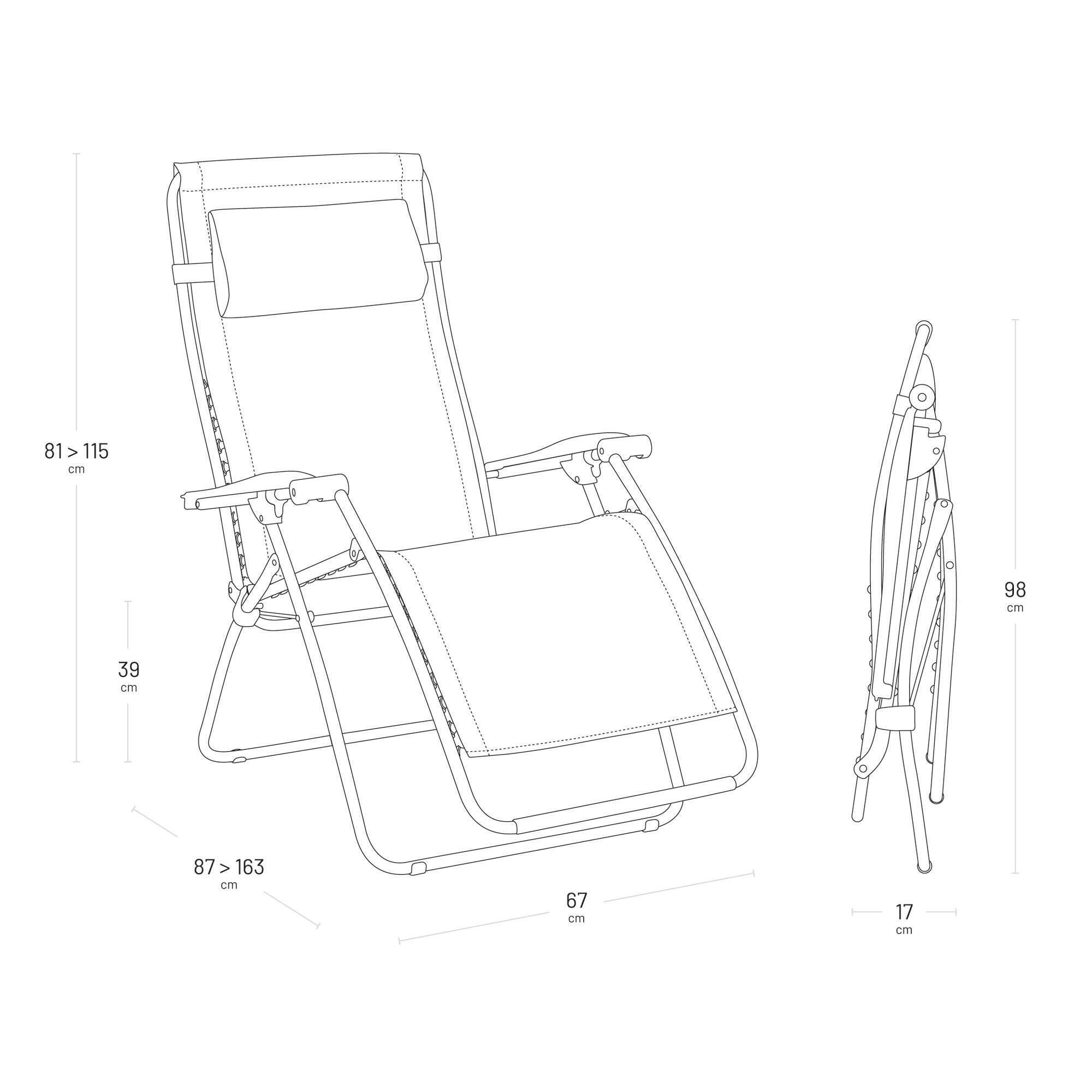 Ensemble fauteuil relax et accessoires - ZEN EDITION - Beige - Lafuma Mobilier 6/6