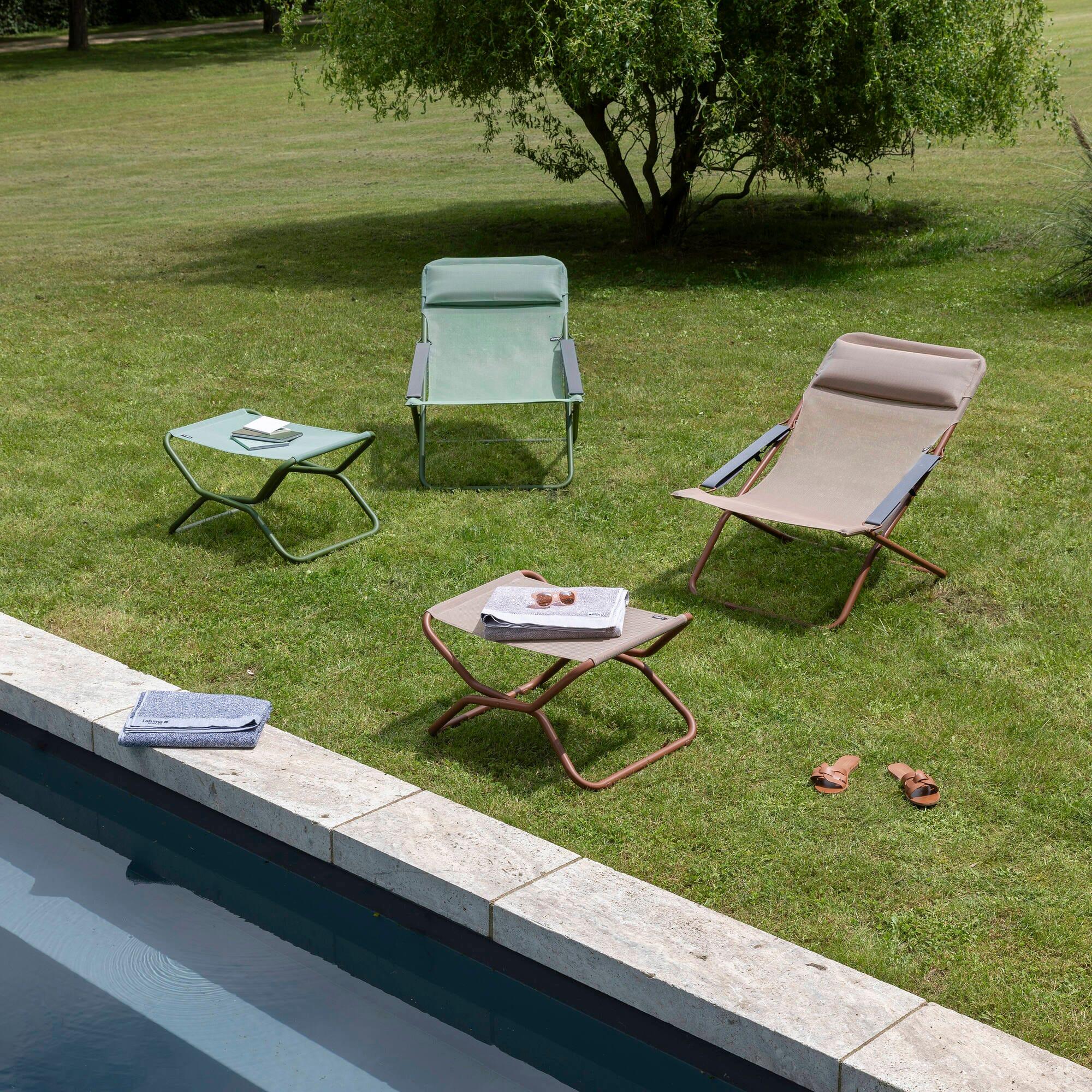 Repose-jambes/tabouret pliant - NEXT - Vert - Lafuma Mobilier 6/7