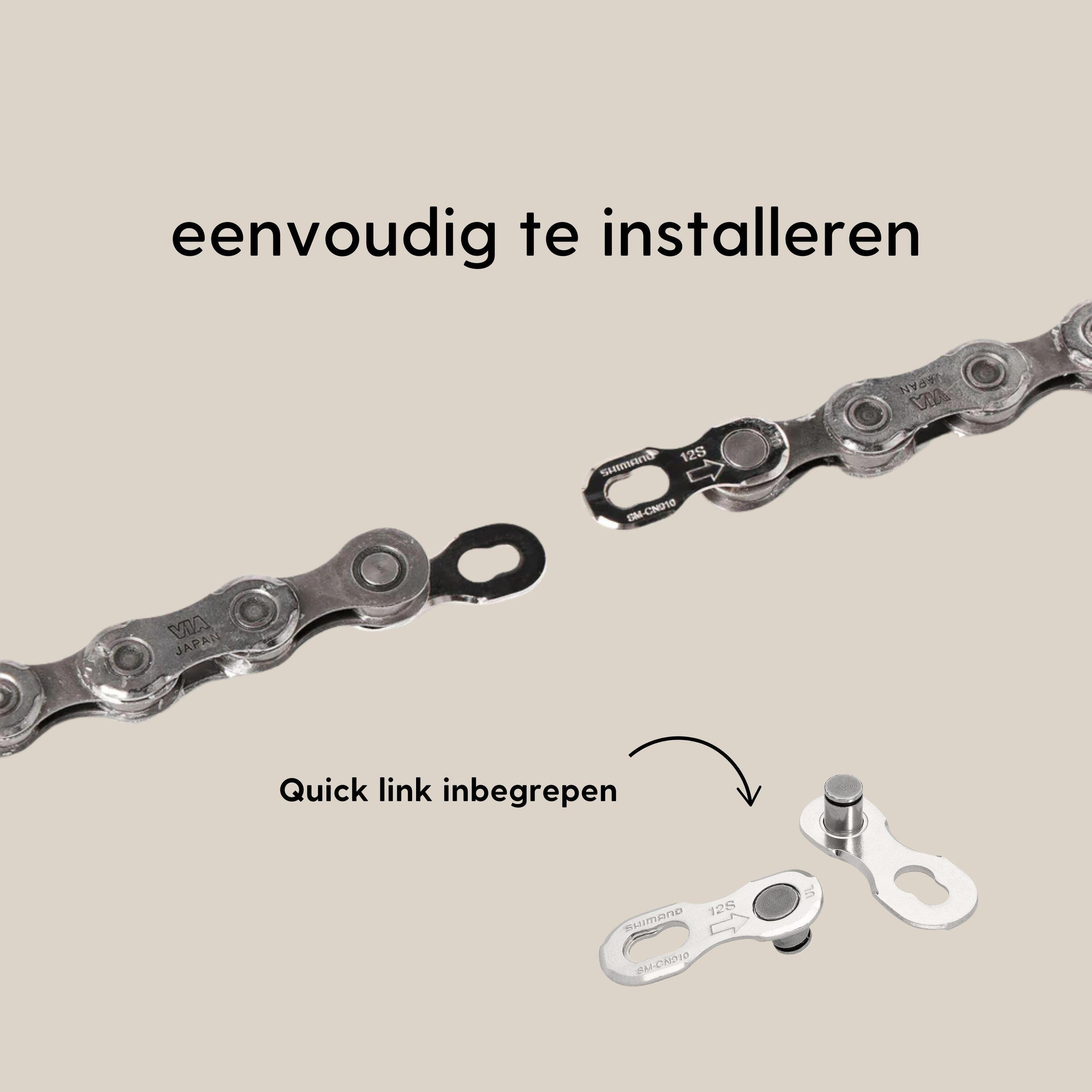 Catena pre-cerata Cyclowax Shimano Ultegra CN-M8100 12 velocità 126 maglie 6/7
