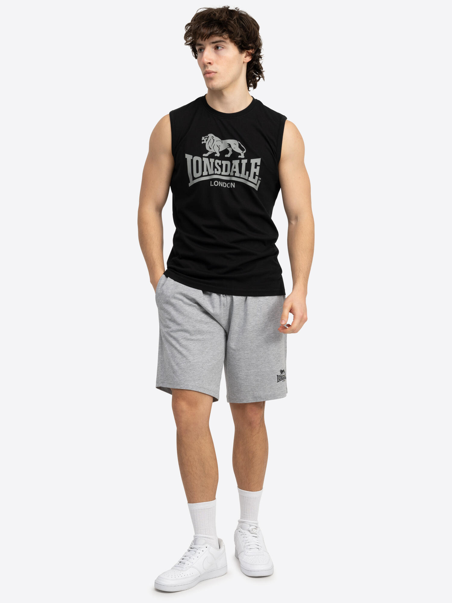 LONSDALE Heren mouwloos T-shirt & korte broek regular fit KLAARMORRIS 3/7