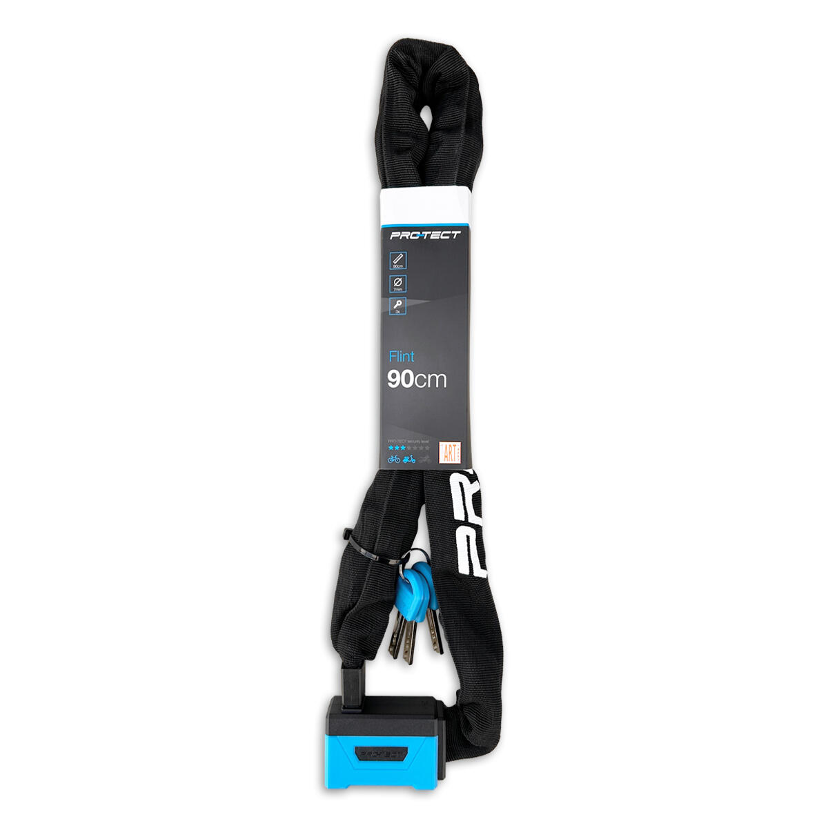 Pro-Tect Flint Cadeado de Corrente ART 1 90 cm 2/5