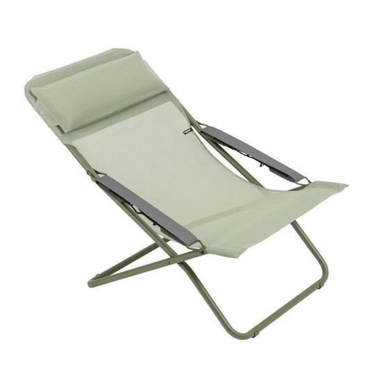 Chaise longue / bain de soleil pliant - TRANSABED - Vert - Lafuma Mobilier