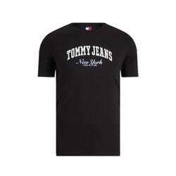 T-shirt pour homme Tommy Hilfiger Slim Varsity Pop Noir