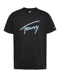 T-shirt pour homme Tommy Hilfiger Rwb signature Noir