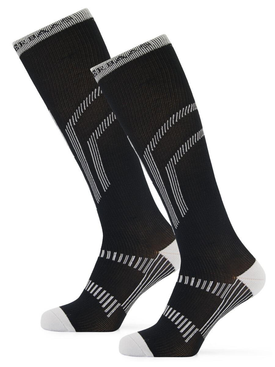 POEDERBAAS Skisokken Lightweight 2-pack Zwart