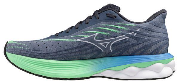 Mizuno Wave Skyrise 6 Hardloopschoenen Blauw/Groen Heren 2/7