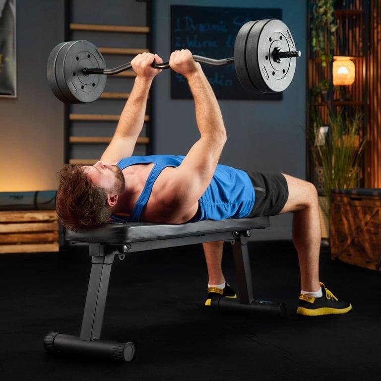 Set barres de musculation Trex Sport TX-150SP/120LCP 150 cm droite 120 cm curl 7/7