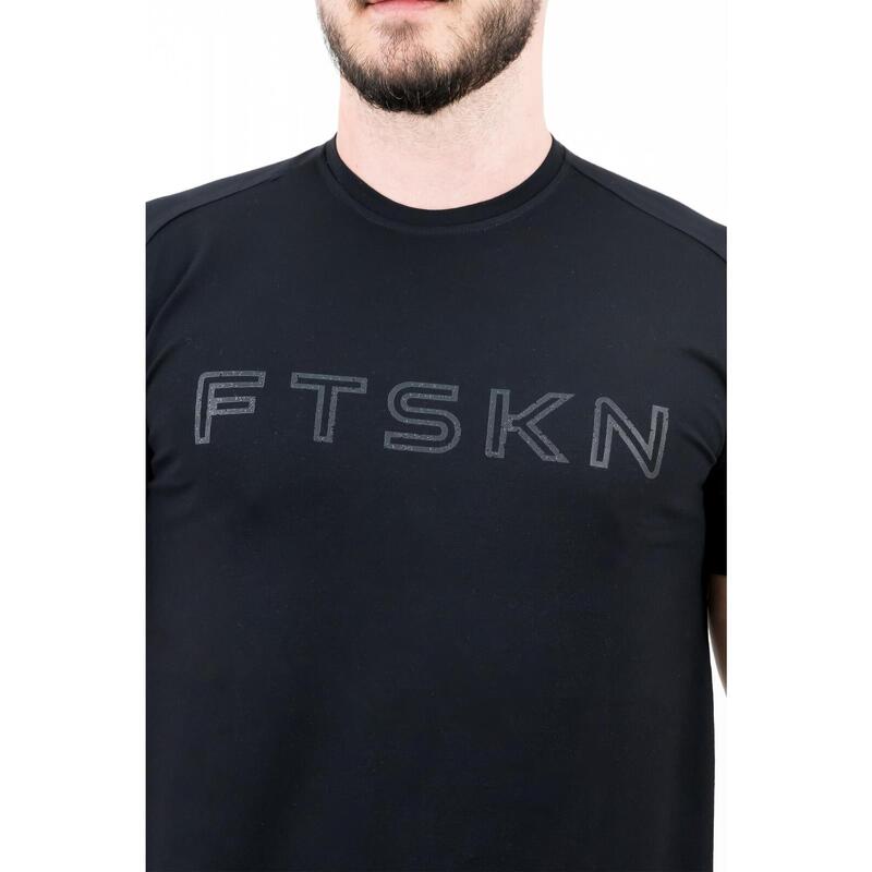 Tricou Fitskin Masculin Bumbac FTSKN Negru