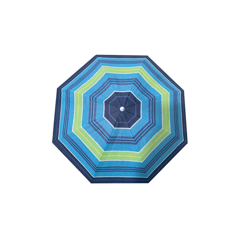 Umbrelă plajă Solart 180 cm multicolor, husă inclusă.