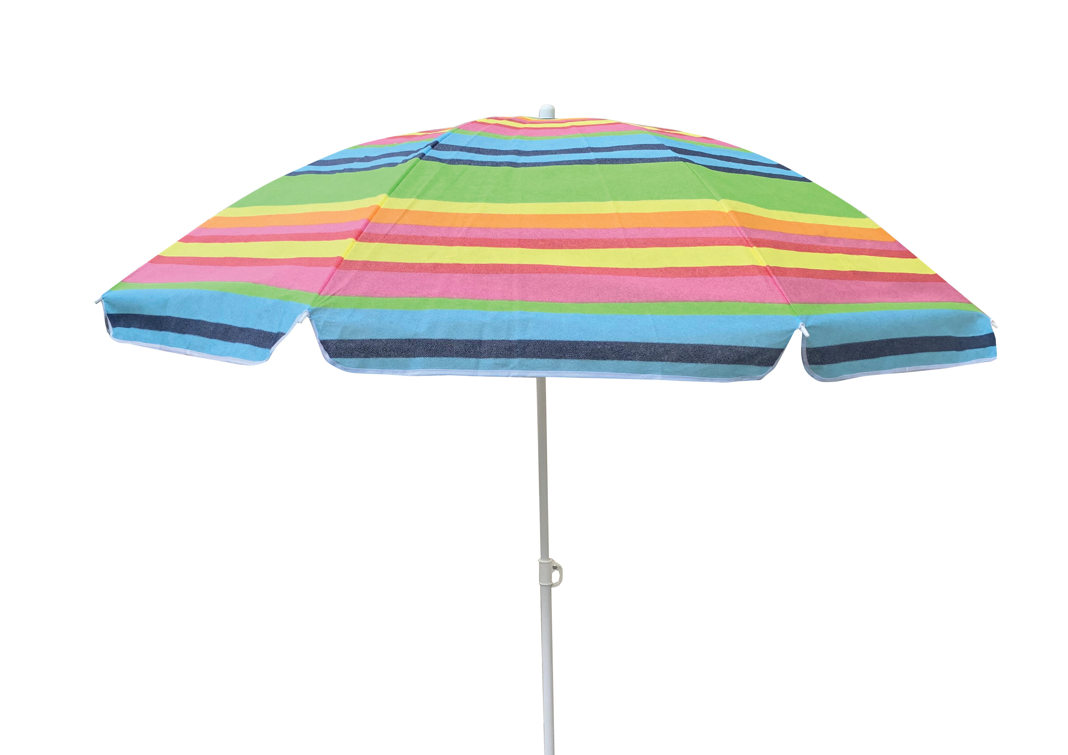 Umbrelă plajă Solart 180 cm multicolor, husă inclusă.