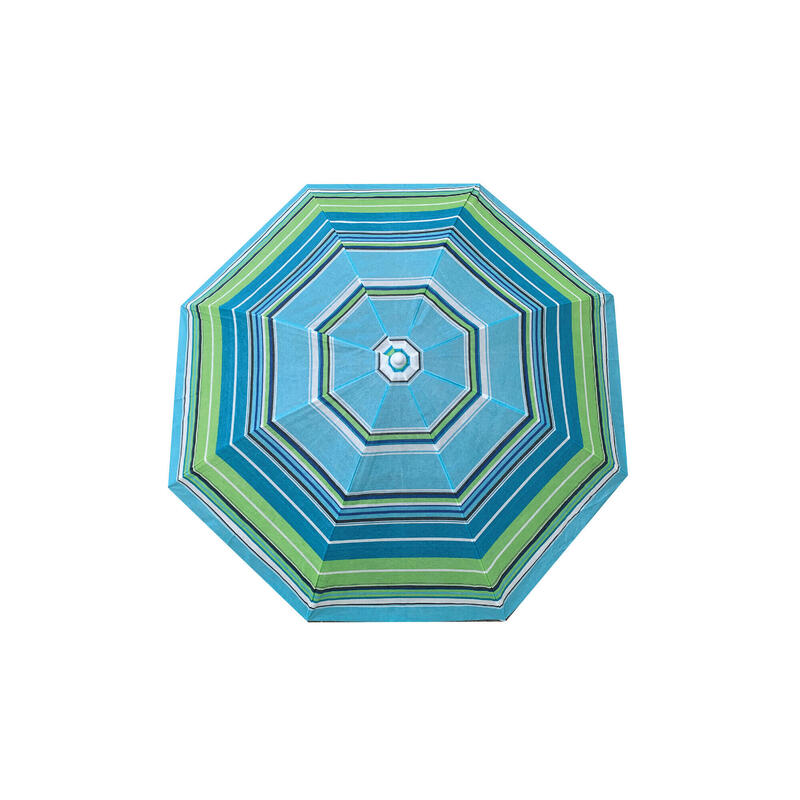 Umbrelă plajă Solart 180 cm multicolor, husă inclusă.