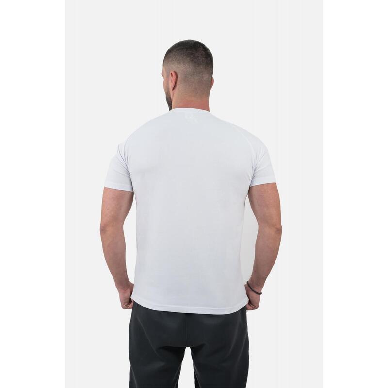 Tricou Fitskin Masculin Bumbac FTSKN Alb