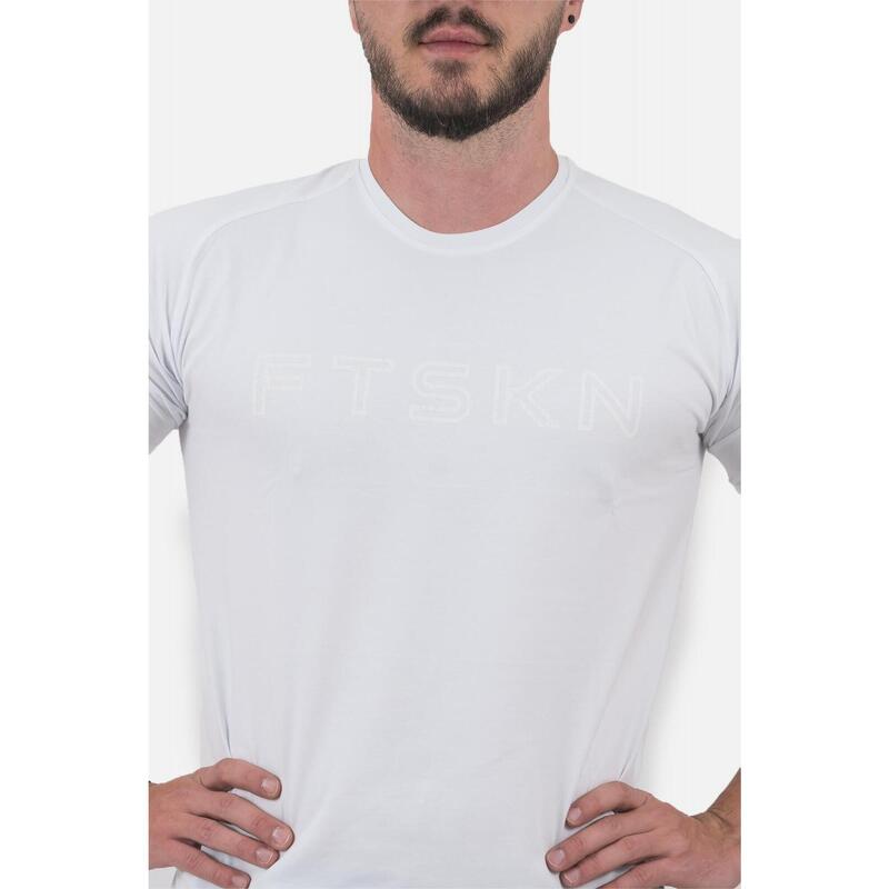 Tricou Fitskin Masculin Bumbac FTSKN Alb
