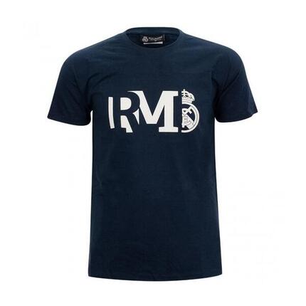 Real Madrid T-Shirt mit Rundhalsausschnitt und großem Schriftzug – Kinder