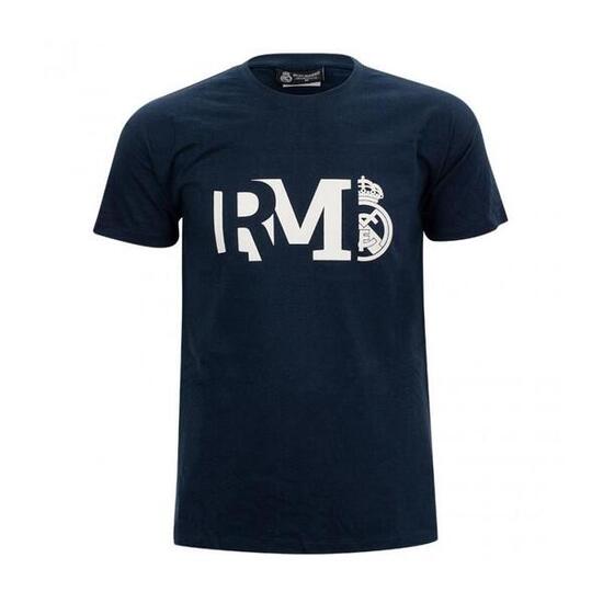 Real Madrid T-Shirt mit Rundhalsausschnitt und großem Schriftzug – Kinder