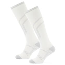 Chaussettes de Ski légères 2-pack Blanc