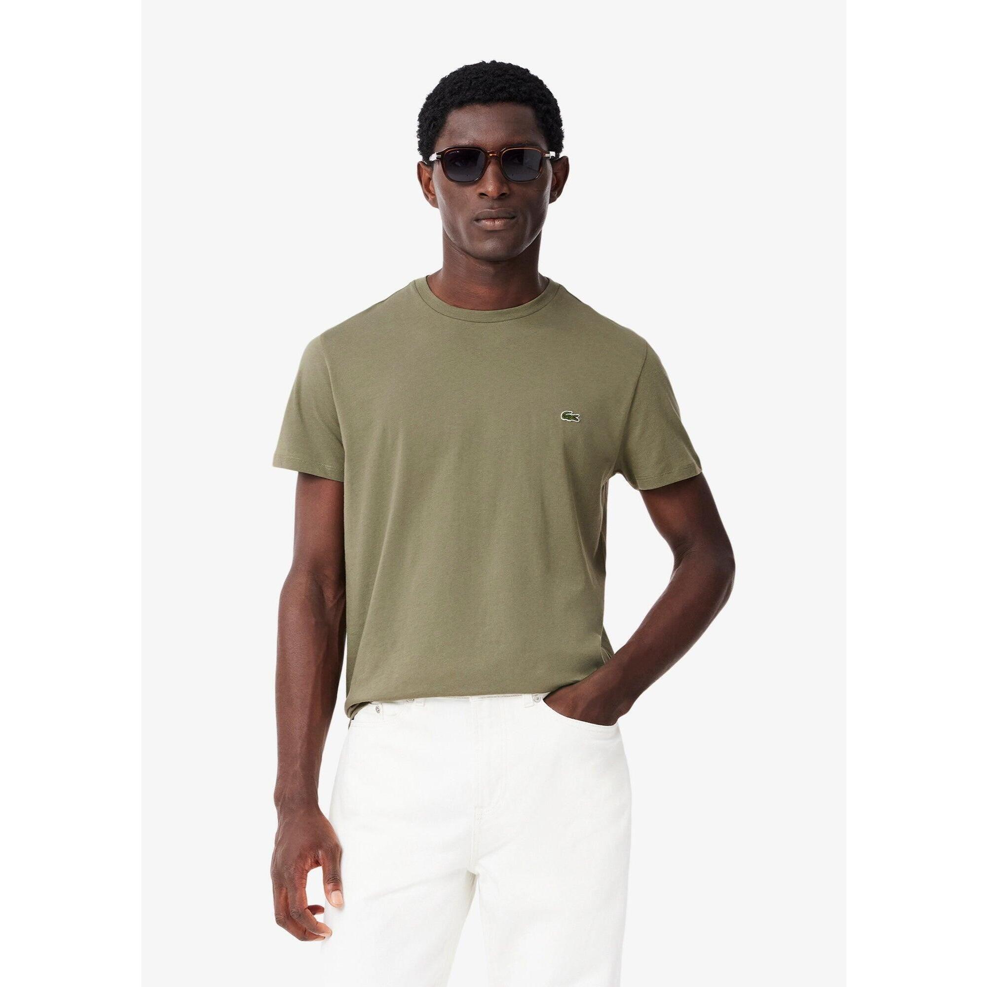 Lacoste - T-shirt Lacoste - Homme - T-shirt Manches Courtes - Vert - 38 S - Decathlon
